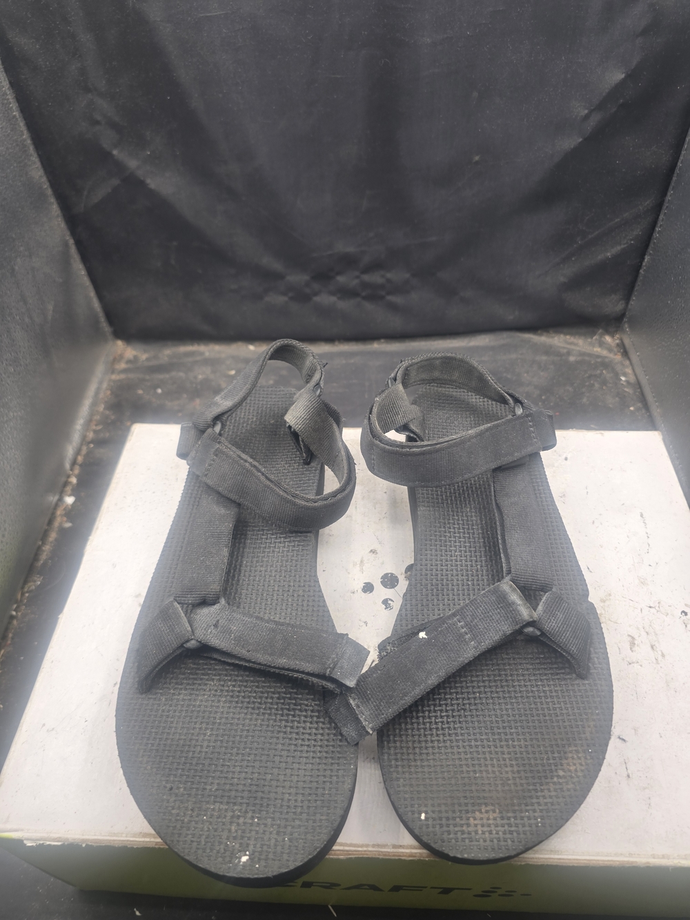 Teva Black Adjustable Strap Women's Sandals